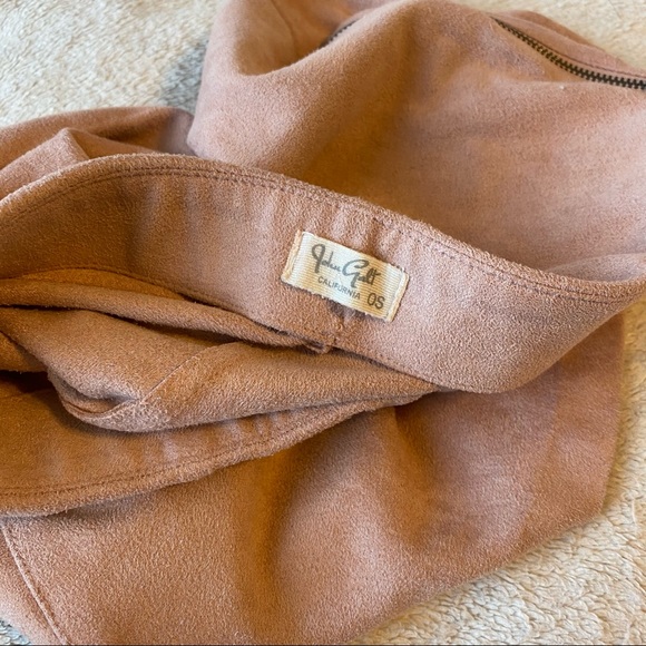 Suede Pink Mini Skirt A skirt - Picture 4 of 7